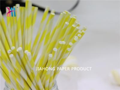 Vara de papel listrado colorido do produto alimento 4.0 * 150mm 
